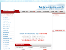 Tablet Screenshot of dienhaoquang.com